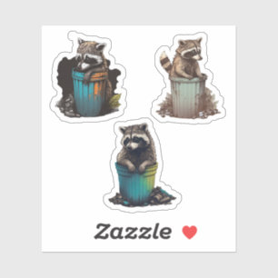 Adesivo Panda Raccoon Super Sticker Pack