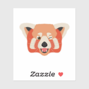 Adesivo Panda vermelha de Winky