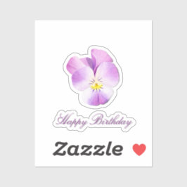 Adesivo Pansy aquarela