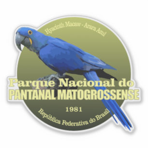 Adesivo Pantanal Matogrossense NP (macaw) WT