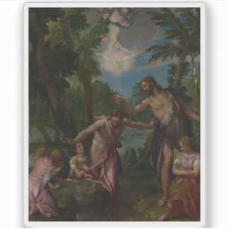 Adesivo Paolo Veronese - O batismo do Cristo