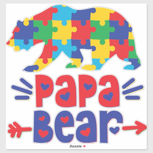 Adesivo Papa Bear Vinyl Sticker (Folha)