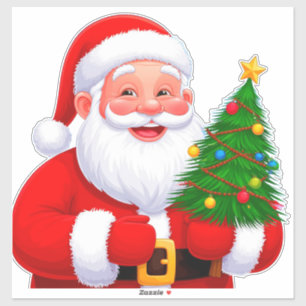 Adesivo Papai Noel Alegre
