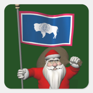 Adesivo Papai Noel Com Alferes De Wyoming