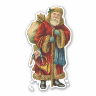 Adesivo Papai Noel do Mundo Antigo Natais vintages