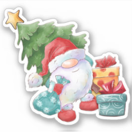 Adesivo Papai noel Gnome Sticker