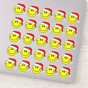 Adesivo Papai Noel sorrindo Face Emoji Stickers