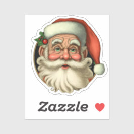 Adesivo Papai Noel vem sorrir o Cristo da Bola Cerâmica