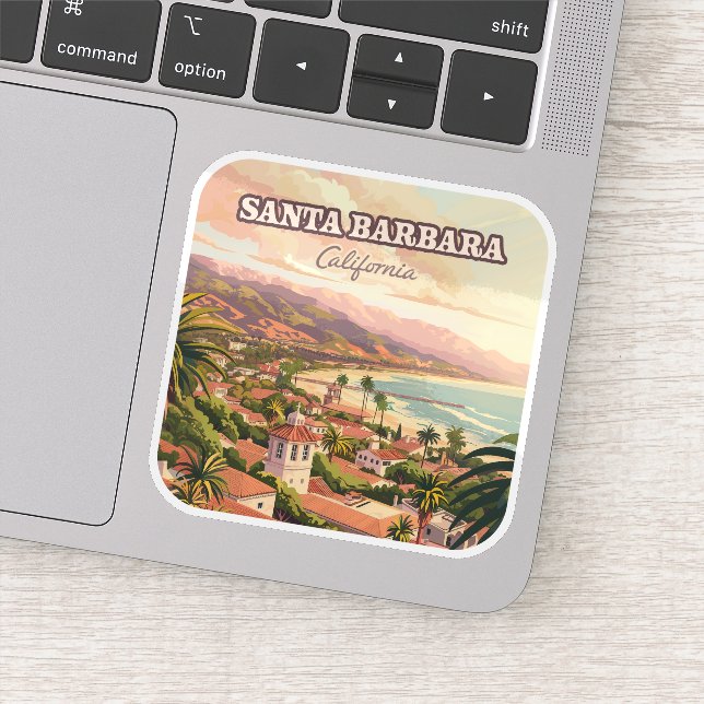 Adesivo Papais noeis Barbara Beach Central Coast Californi (Detalhe)