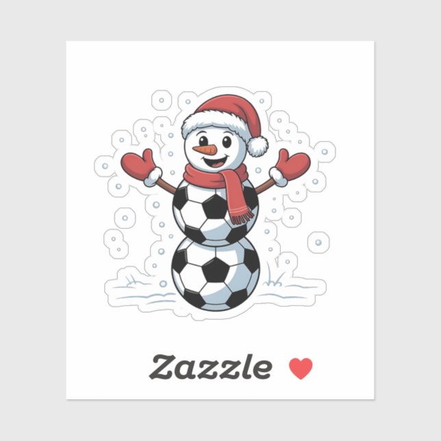 Adesivo Papais noeis de Natal do Snowman Baseball Esporte (Folha)