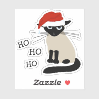 Adesivo Papais noeis siameses Cat Ho Ho Ho