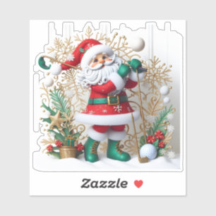 Adesivo Papais noeis Swing Golf de inverno