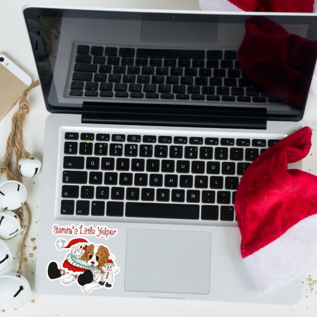 Adesivo Papais noeis Yelper Cavalier King Charles (Criador carregado)