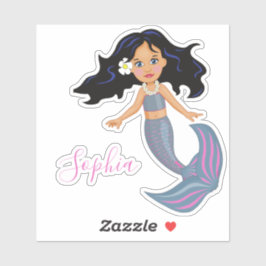 Adesivo Papel de carta Pessoal Cinza Rosa-Rosa-Sereia