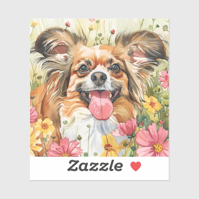 Adesivo Papillon Sticker – Watercolor Design (Folha)