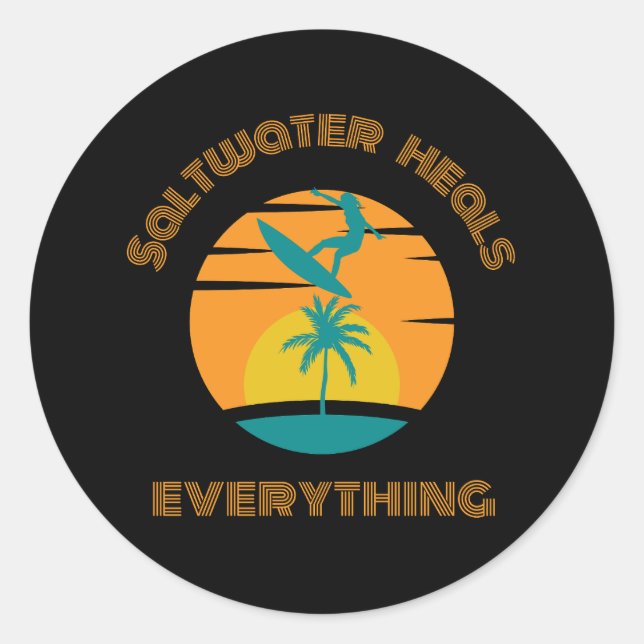 adesivo para amante de surf (Frente)