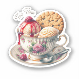 Adesivo Para Amantes de Equipes e Sorvetes, Engraçado