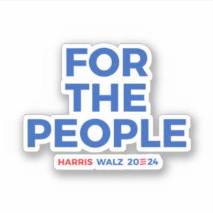 Adesivo Para as pessoas - Harris Walz 2024
