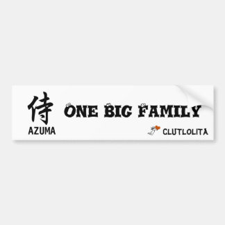 Adesivo Para Carro 侍 One Big Family 義援金 ステッカー