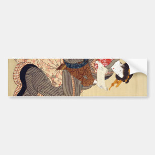 Adesivo Para Carro 女, mulher do 国貞, Kunisada, Ukiyo-e