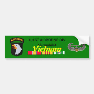 Adesivo Para Carro 101rua Abn Div Airmobile Vietnam Bumper Sticker
