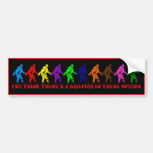Adesivo Para Carro 10 DEZ POUCOS SQUATCHES - Bigfoot encontrando