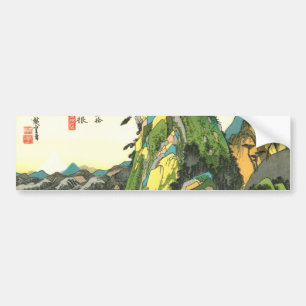 Adesivo Para Carro 11. 箱根宿, 広重 Hakone-juku, Hiroshige, Ukiy