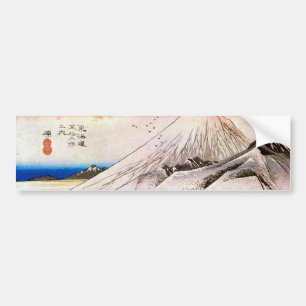 Adesivo Para Carro 14. 原宿, 広重 Hara-juku, Hiroshige, Ukiyo-e