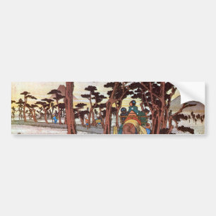 Adesivo Para Carro 15. 吉原宿, 広重 Yoshiwara-juku, Hiroshige, U