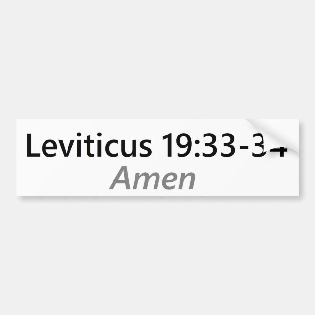 Adesivo Para Carro 19:33 de Leviticus - 35 (Frente)