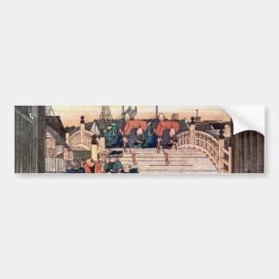 Adesivo Para Carro 1. 日本橋, 広重 Nihonbashi, Hiroshige, Ukiyo-