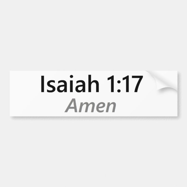 Adesivo Para Carro 1:17 de Isaiah (Frente)