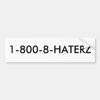 ADESIVO PARA CARRO 1-800-8-HATERZ