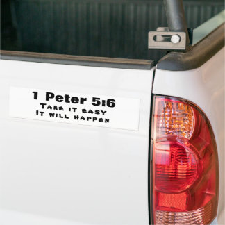 Adesivo Para Carro 1 Pedro 5:6 Seja Humilde Isso Acontecerá