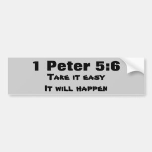 Adesivo Para Carro 1 Peter que o 5:6 seja humilde ele acontecerá