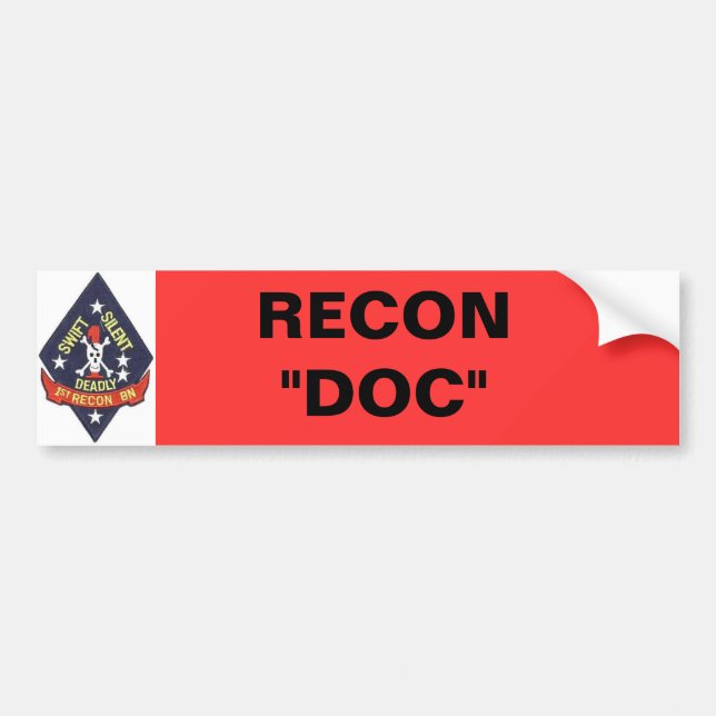 Adesivo Para Carro 1st_recon-bn_insig, "DOC RECON " (Frente)