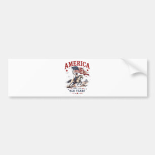Adesivo Para Carro 250 Anos América 1776 2026 Patriótico Cowboy