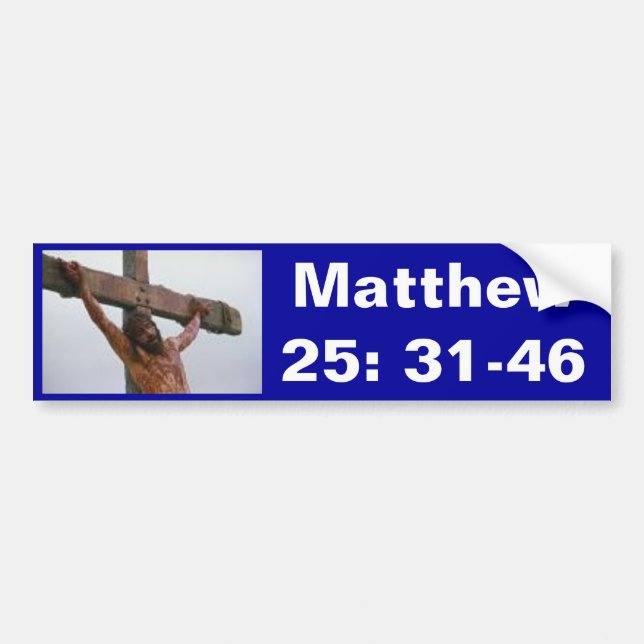 Adesivo Para Carro 25:31 de Matthew - 46 (Frente)