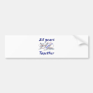 Adesivo Para Carro 25 anos junto
