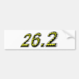 Adesivo Para Carro 26,2 Apenas tente prosseguir!