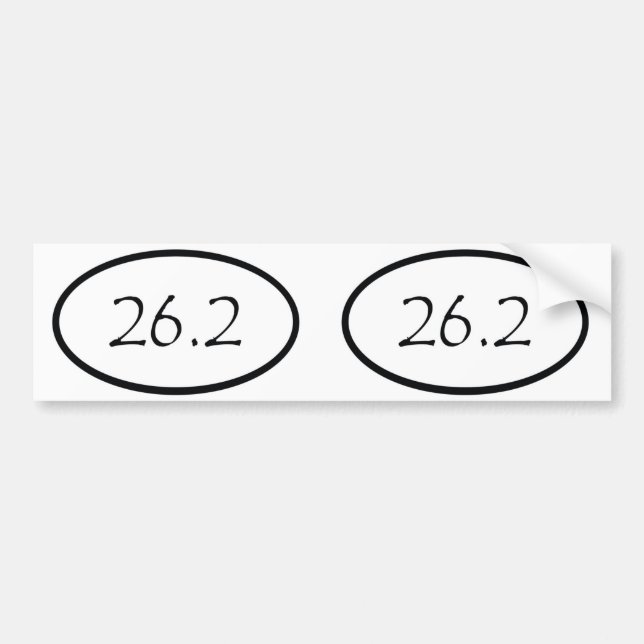 Adesivo Para Carro 26,2 oval (Frente)