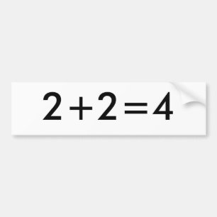 ADESIVO PARA CARRO 2+2=4