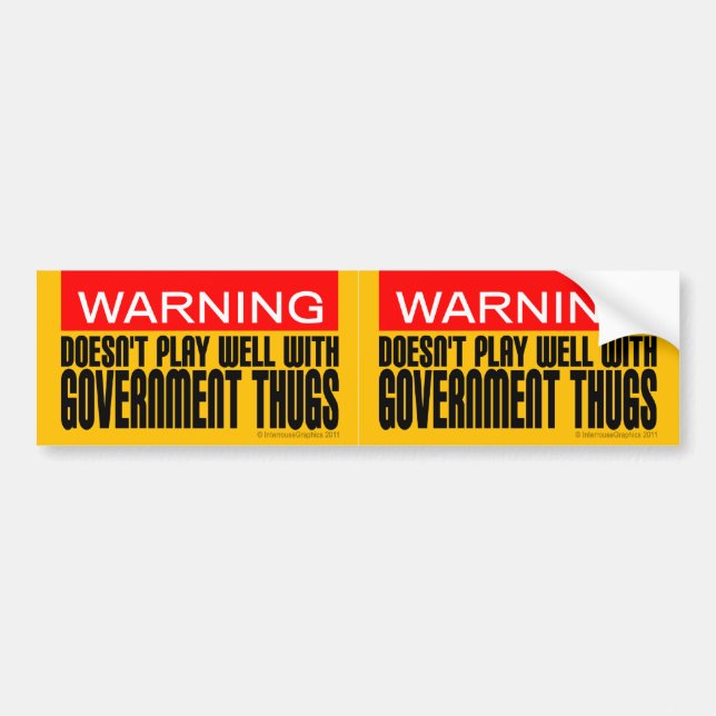 Adesivo Para Carro 2 in-1 não jogam bem com vândalos do governo (Frente)
