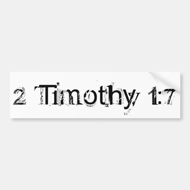 Adesivo Para Carro 2 Timothy 1:7 (Frente)