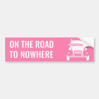 Adesivo Para Carro 2CV 'ROAD TO NOwhere' BUMPER STICKER