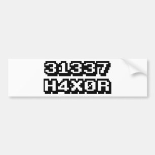 ADESIVO PARA CARRO 31337 H4X0R