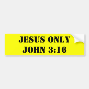 ADESIVO PARA CARRO 3:16 DE JESUS ONLYJOHN