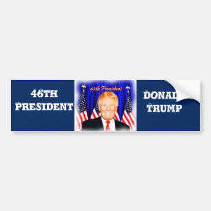 Adesivo Para Carro 46º Presidente Donald Trump _