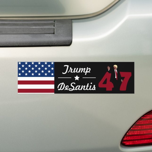 Adesivo Para Carro 47 Trump Desantis 2024 (No carro)
