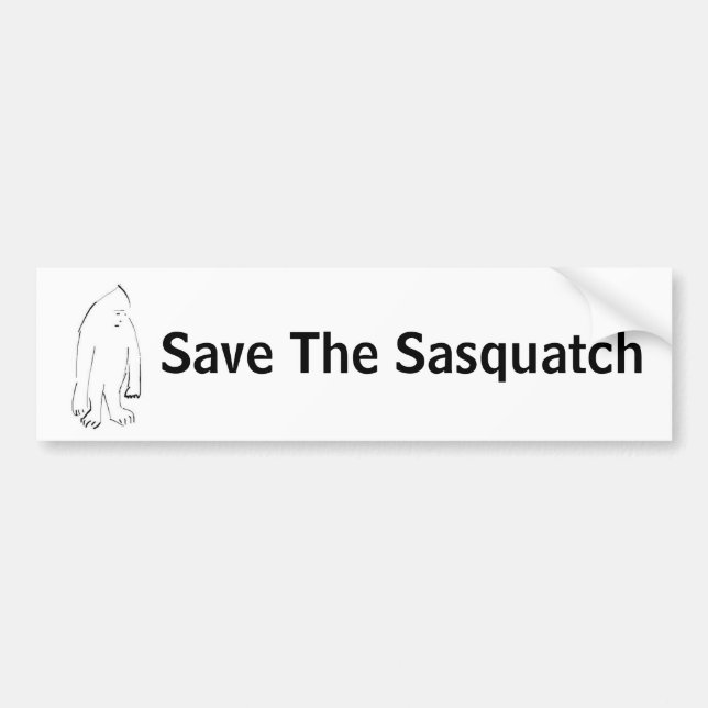 Adesivo Para Carro 504590327_dc60e33955, salvar o Sasquatch (Frente)